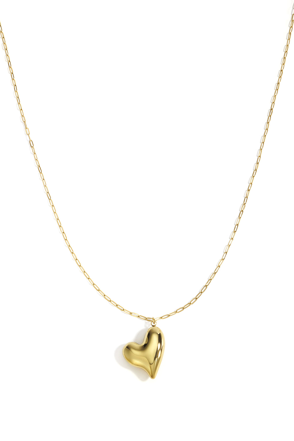 Edelstahl Lange Halsketten Herz Casual Täglich Einfache Serie frauen schmuck