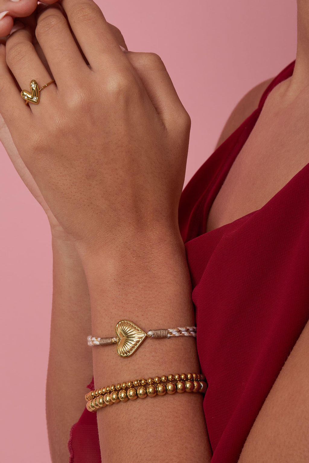 Seil-Charm-Armbänder, Blumenmuster, Lässig, Urlaub/Strand, Romantische Serie, Damenschmuck – offizielle Produktaufnahme