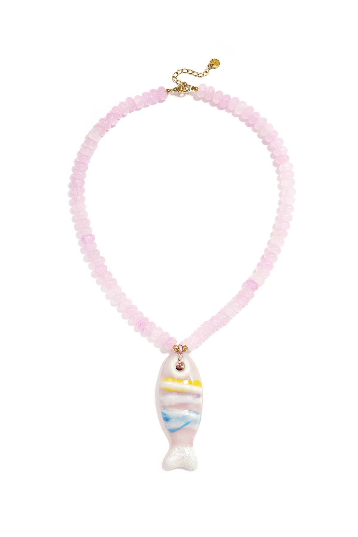LIVAYA Halskette mit Fischanhänger, 41 cm + 5 cm – Bild 2