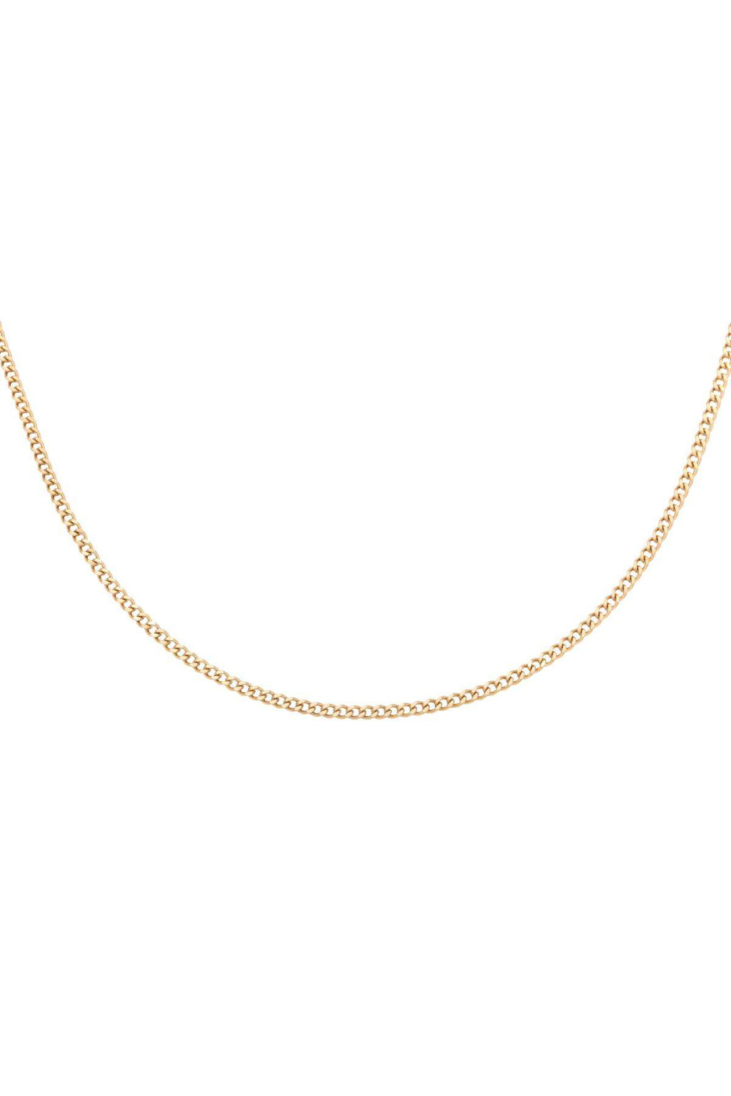 Halskette Tiny Plain Chains Goldfarbe Edelstahl – Default Title – Bild 1