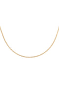 Halskette Tiny Plain Chains Goldfarbe Edelstahl – Default Title – Bild 1