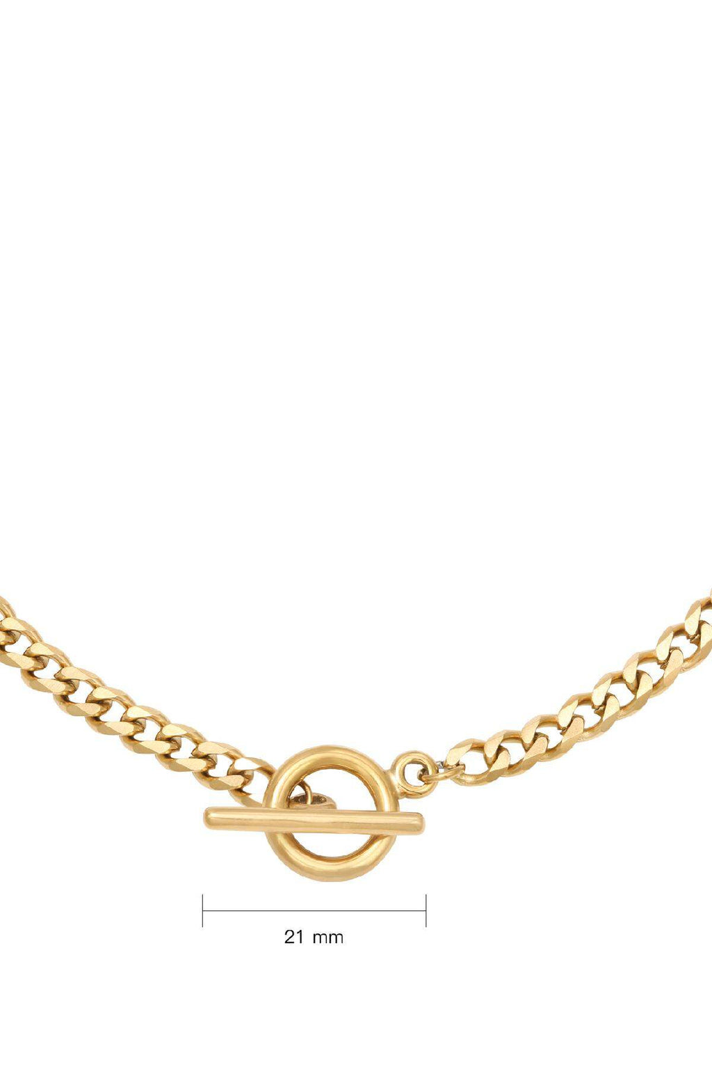 Halskette Chain Sanya Goldfarbe Edelstahl – offizielle Produktaufnahme – Bild 4