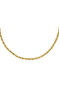 Halskette Twisted Chain Goldfarbe Edelstahl – Default Title – Bild 1
