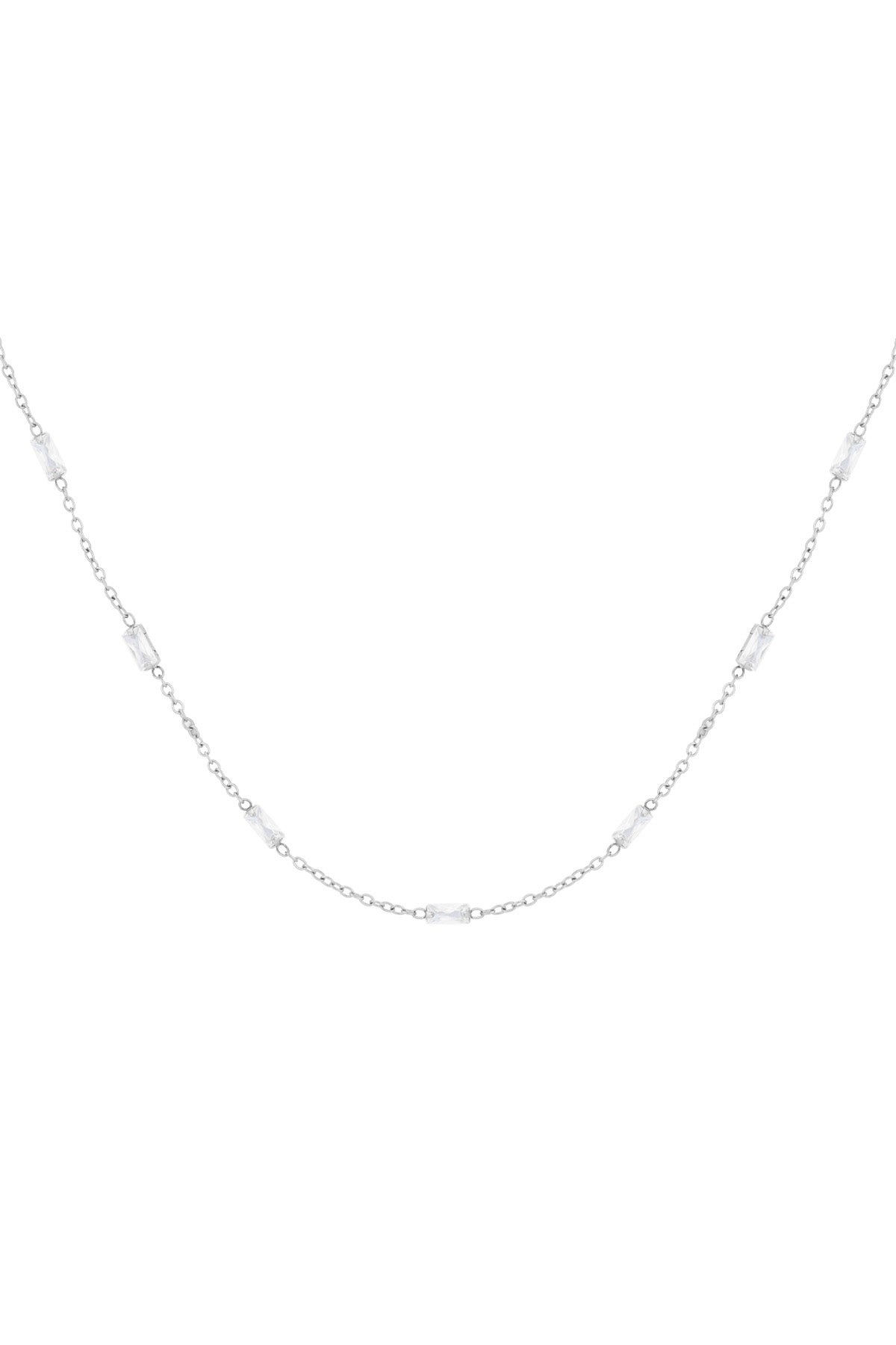 Halskette mit Diamantglanz - Goldfarben