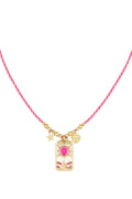 Halskette mit Eclipse-Charm - Roségold