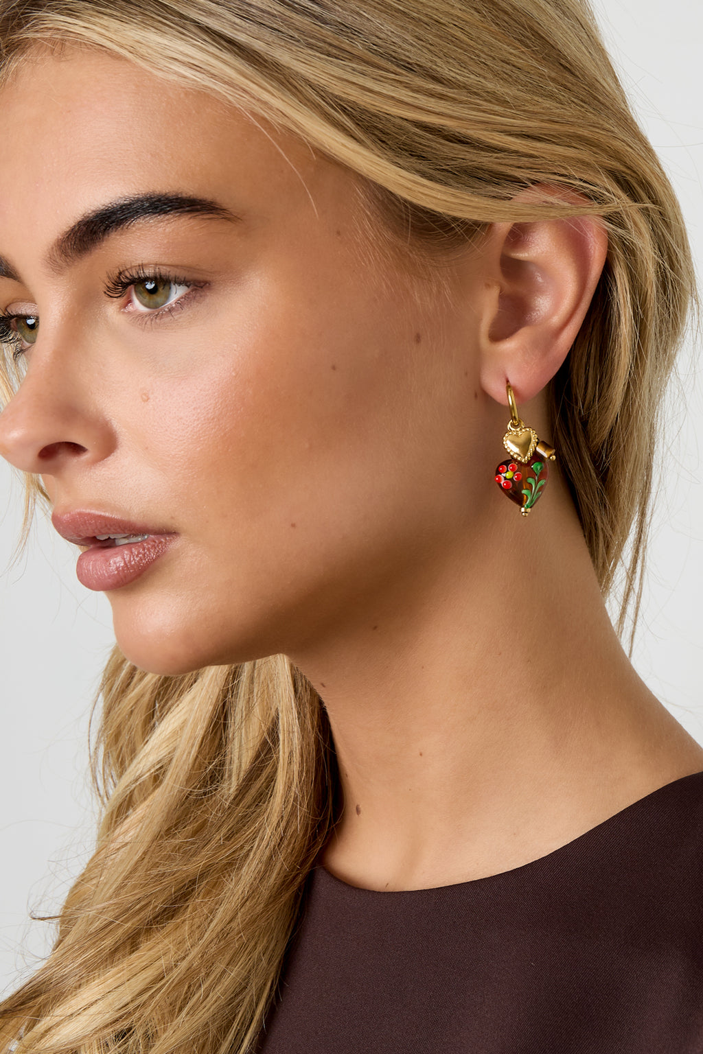 Edelstahl Tropfen Ohrringe Herz Casual Täglich Einfache Serie frauen schmuck
