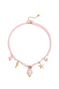 Geflochtene Halsketten aus Polyester, Fischmotiv, Urlaubs-/Strand-Romantik-Serie, Damenschmuck