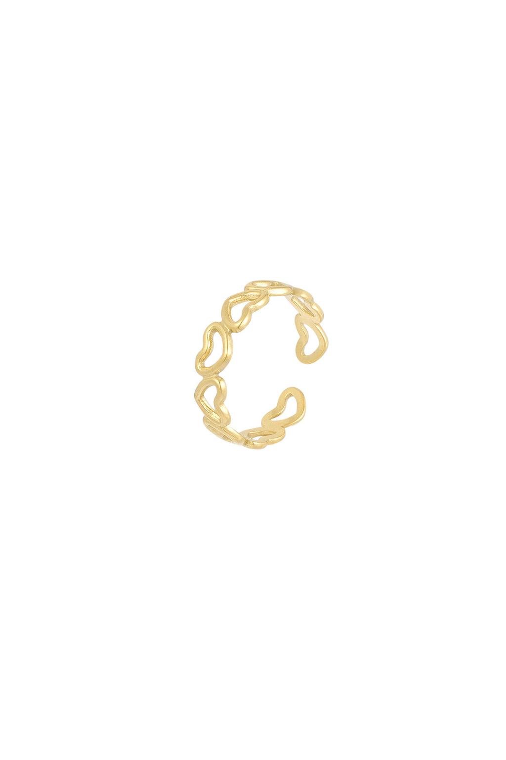 Ring „Love“ – Goldfarbe - Goldfarbefarbe – offizielle Produktaufnahme – Bild 3