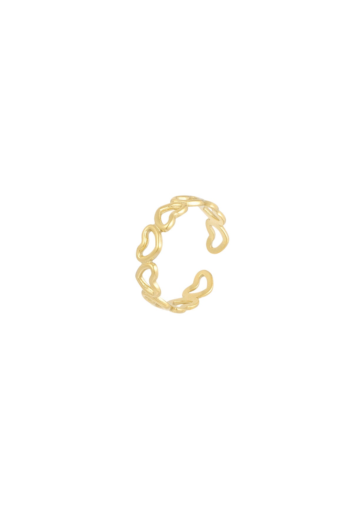 Ring „Love“ – Goldfarbe - Goldfarbefarbe – offizielle Produktaufnahme – Bild 3