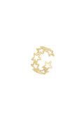 Ring „Sparkle All The Way“ – Goldfarbe - Goldfarbefarbe – Goldfarbe/Einheitsgröße – Bild 1
