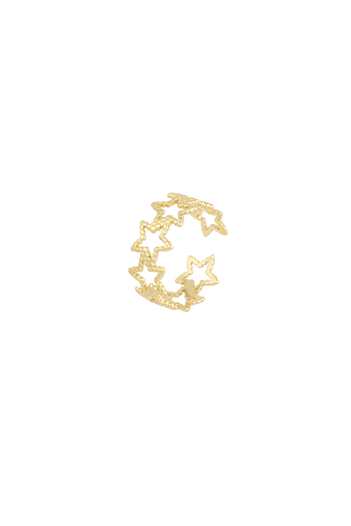 Ring „Sparkle All The Way“ – Goldfarbe - Goldfarbefarbe – Goldfarbe/Einheitsgröße – Bild 1