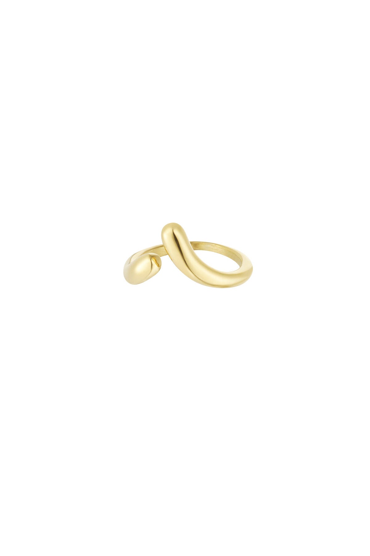 Ring Schlichtheit Ist Trumpf – Goldfarbe/Einheitsgröße – Bild 1
