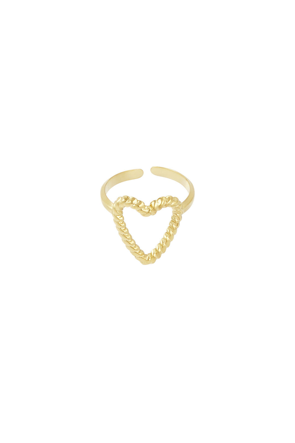 Ring „Wandel Des Herzens“ – Goldfarbe - Goldfarbefarbe – Goldfarbe/Einheitsgröße – Bild 1