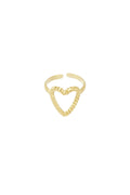 Ring „Wandel Des Herzens“ – Goldfarbe - Goldfarbefarbe – Goldfarbe/Einheitsgröße – Bild 1