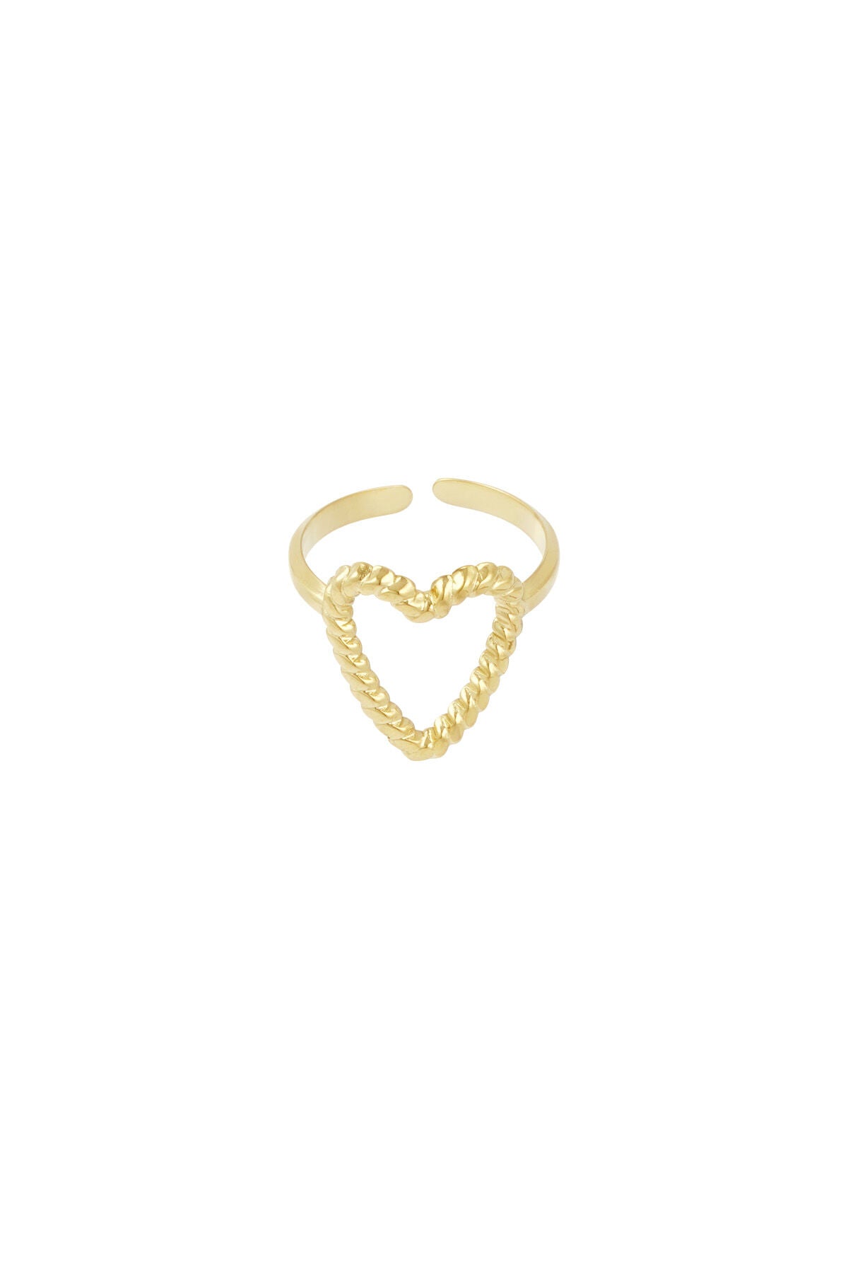 Ring „Wandel Des Herzens“ – Goldfarbe - Goldfarbefarbe – Goldfarbe/Einheitsgröße – Bild 1