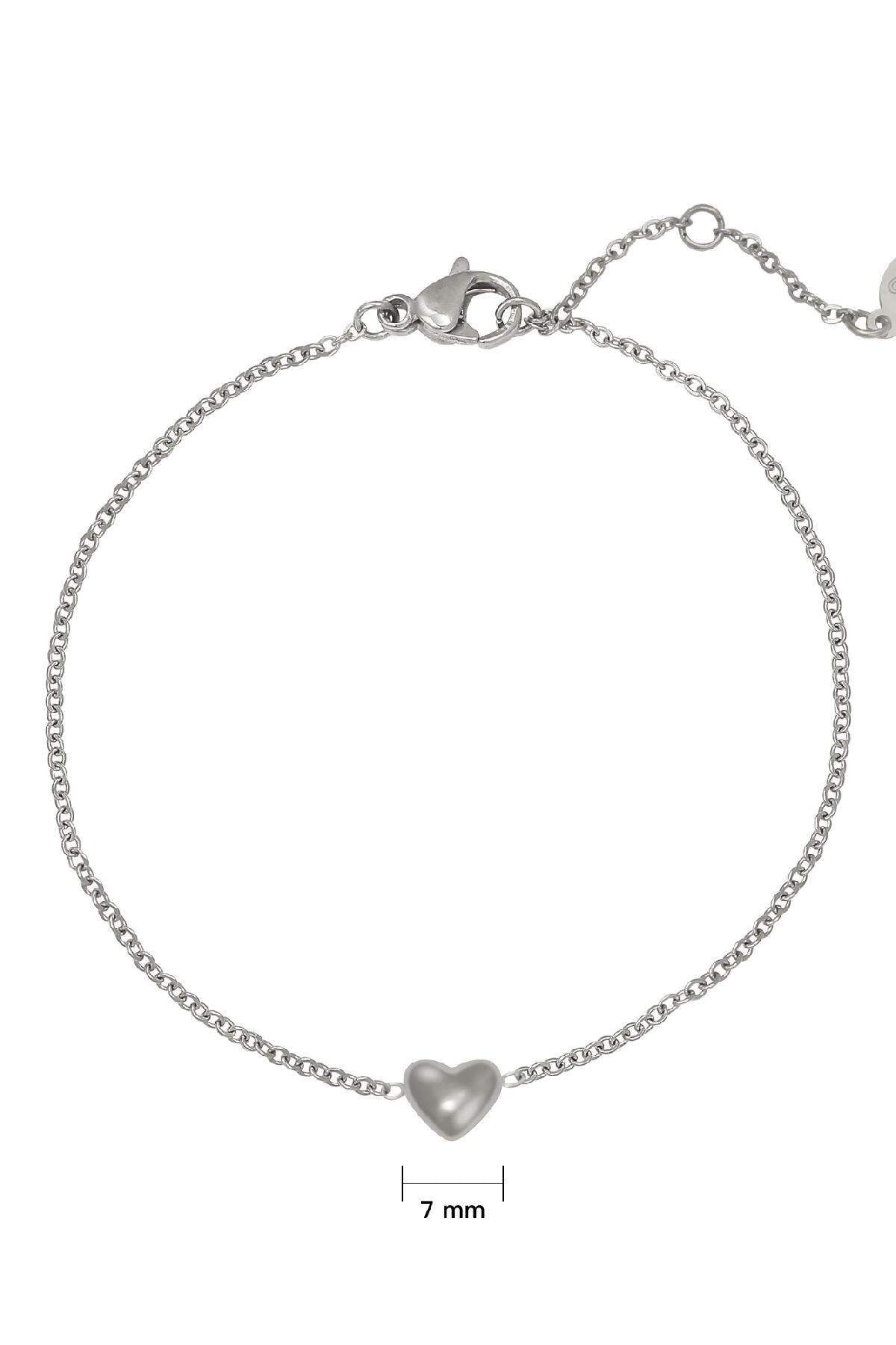 Armband Always In My Heart Silber Edelstahl – offizielle Produktaufnahme – Bild 3