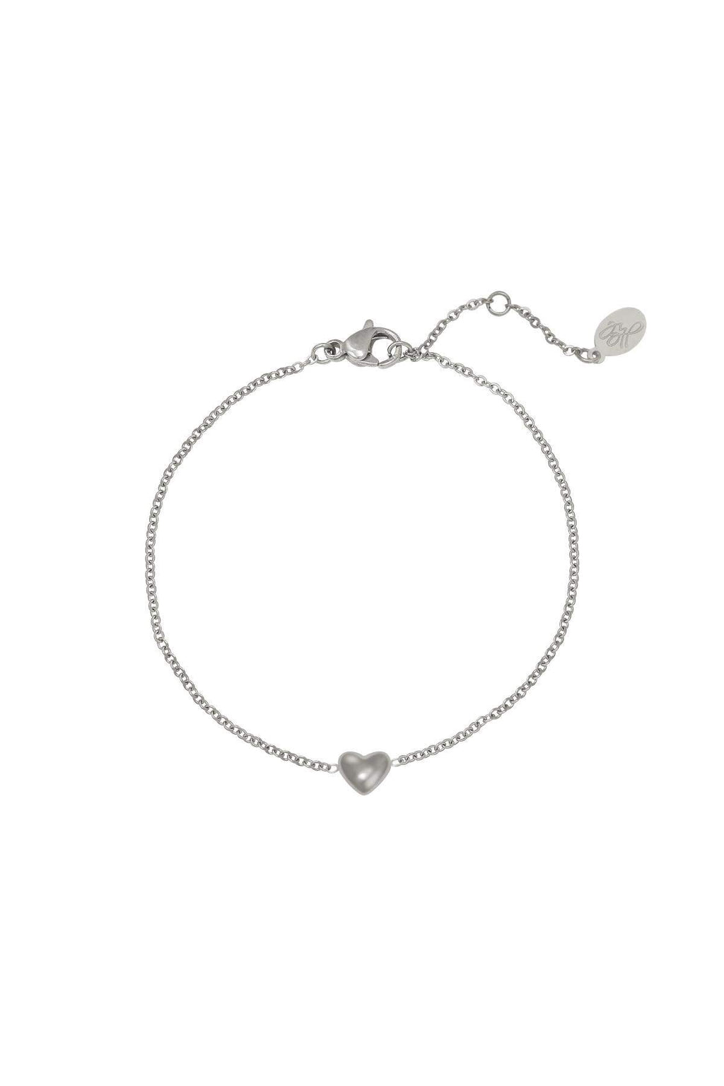Armband Always In My Heart Silber Edelstahl – Silberfarbe – Bild 1