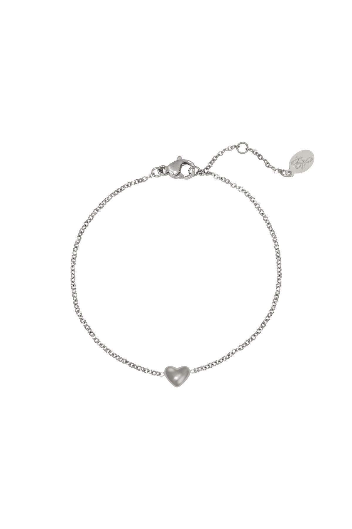 Armband Always In My Heart Silber Edelstahl – Silberfarbe – Bild 1