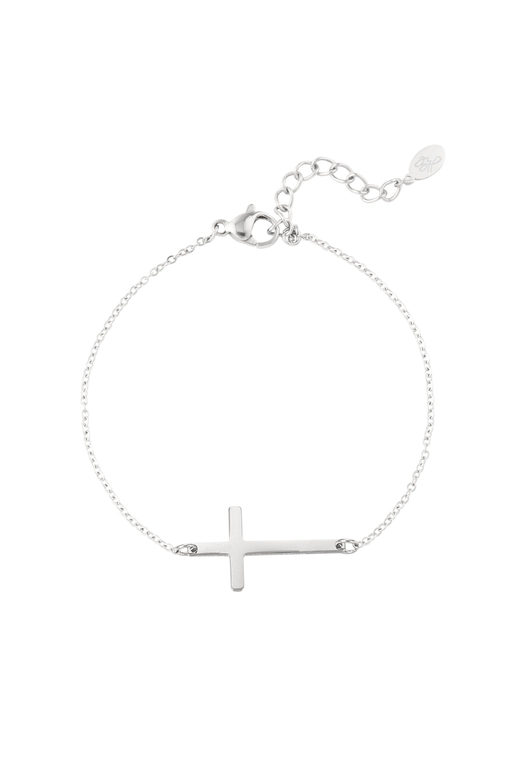 Armbandkreuz – Silberfarbe – Bild 1