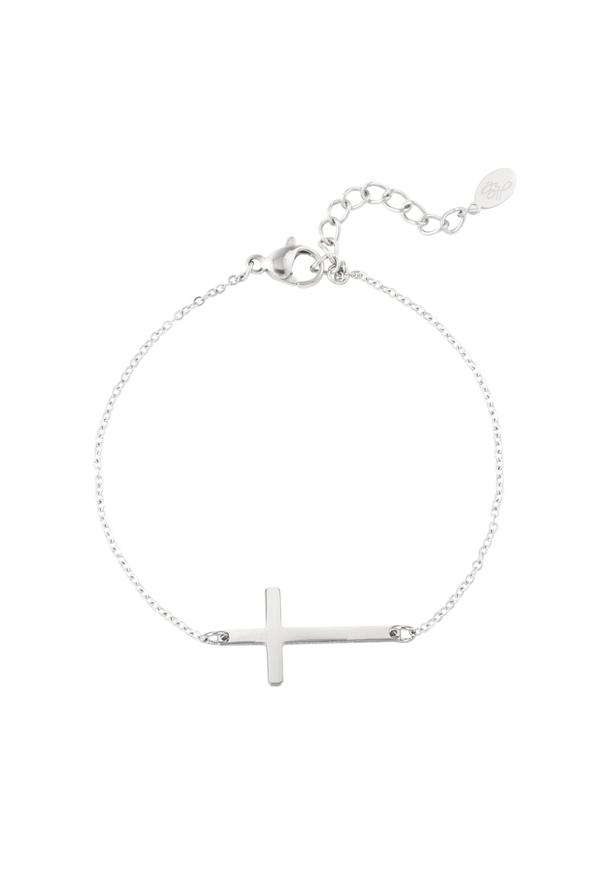 Armbandkreuz – Silberfarbe – Bild 1