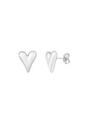 Ohrstecker Love – Silberfarbe – Bild 1