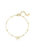 Armband Schleife Basic – Goldfarbe – Bild 1