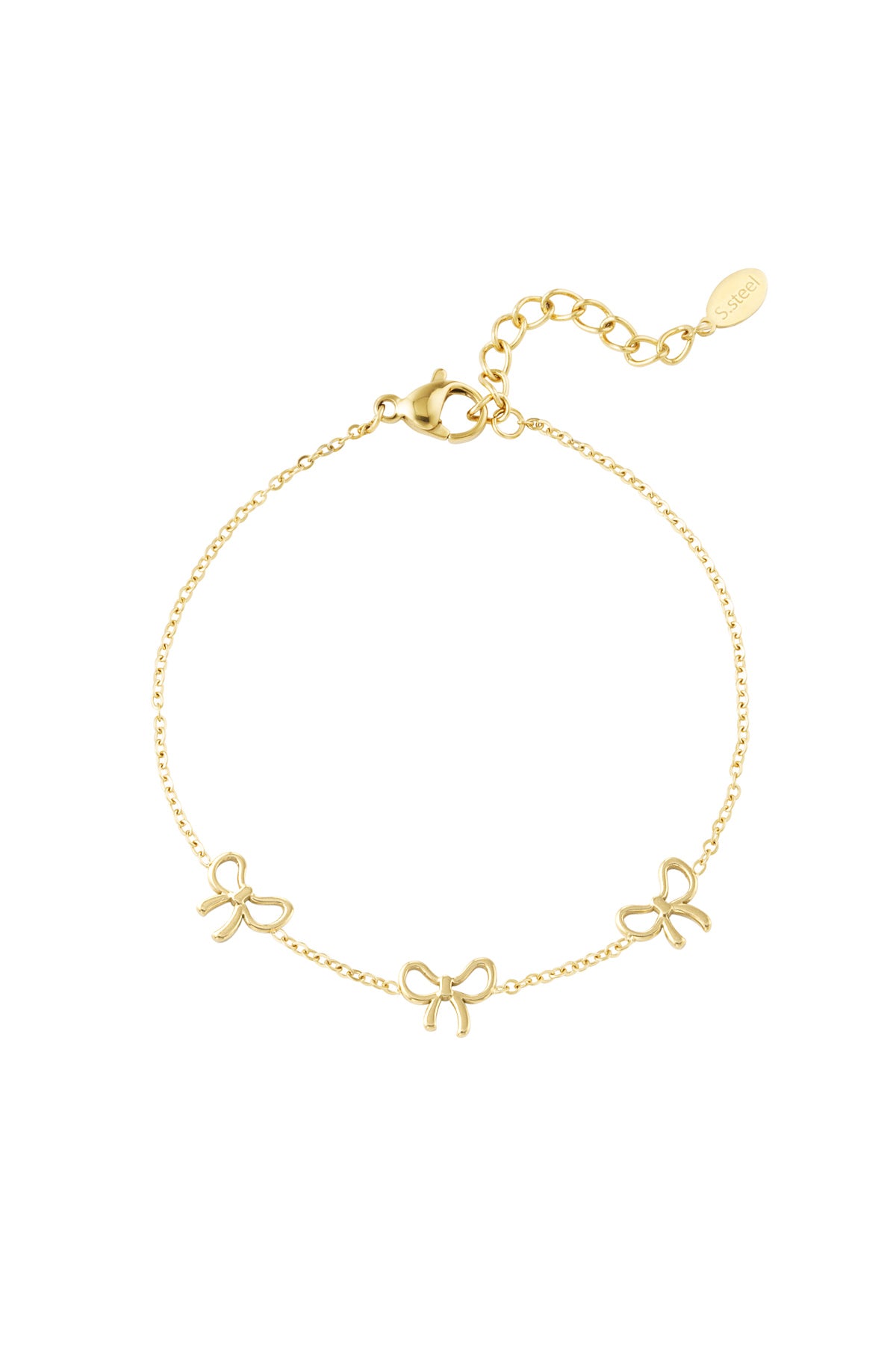 Charming Bows Armband – Goldfarbe – Bild 1