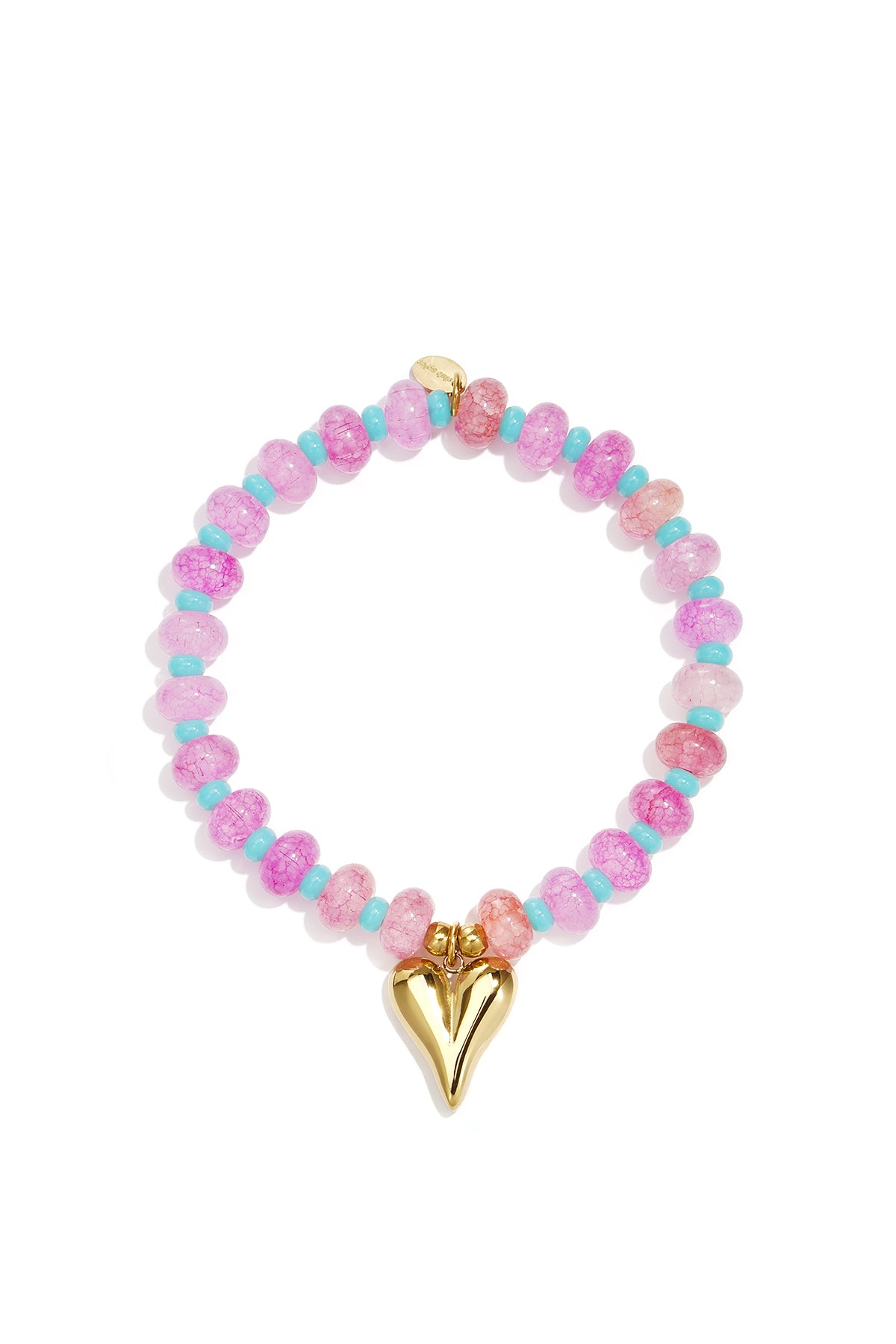 LIVAYA Armband aus Glasperlen mit Anhänger, 16,5 cm – Bild 2
