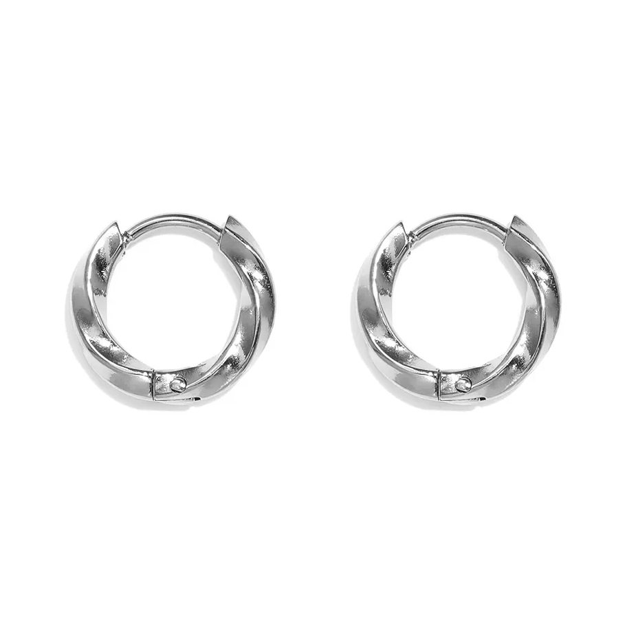 LIVAYA Ohrringe – schlichte Creolen aus Edelstahl – Bild 1
