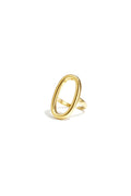 Statement-Ring Oval Und Minimalistisch – Goldfarbe/Einheitsgröße – Bild 1