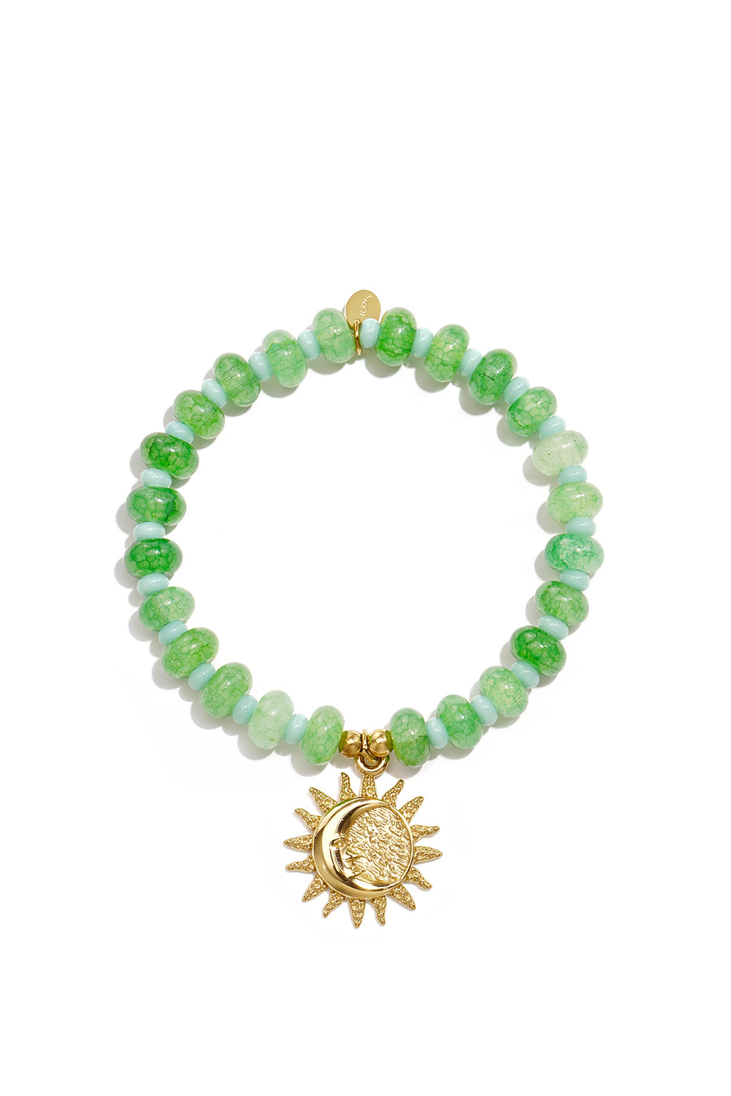 LIVAYA Armband aus Glasperlen mit Anhänger, 16,5 cm – Bild 6