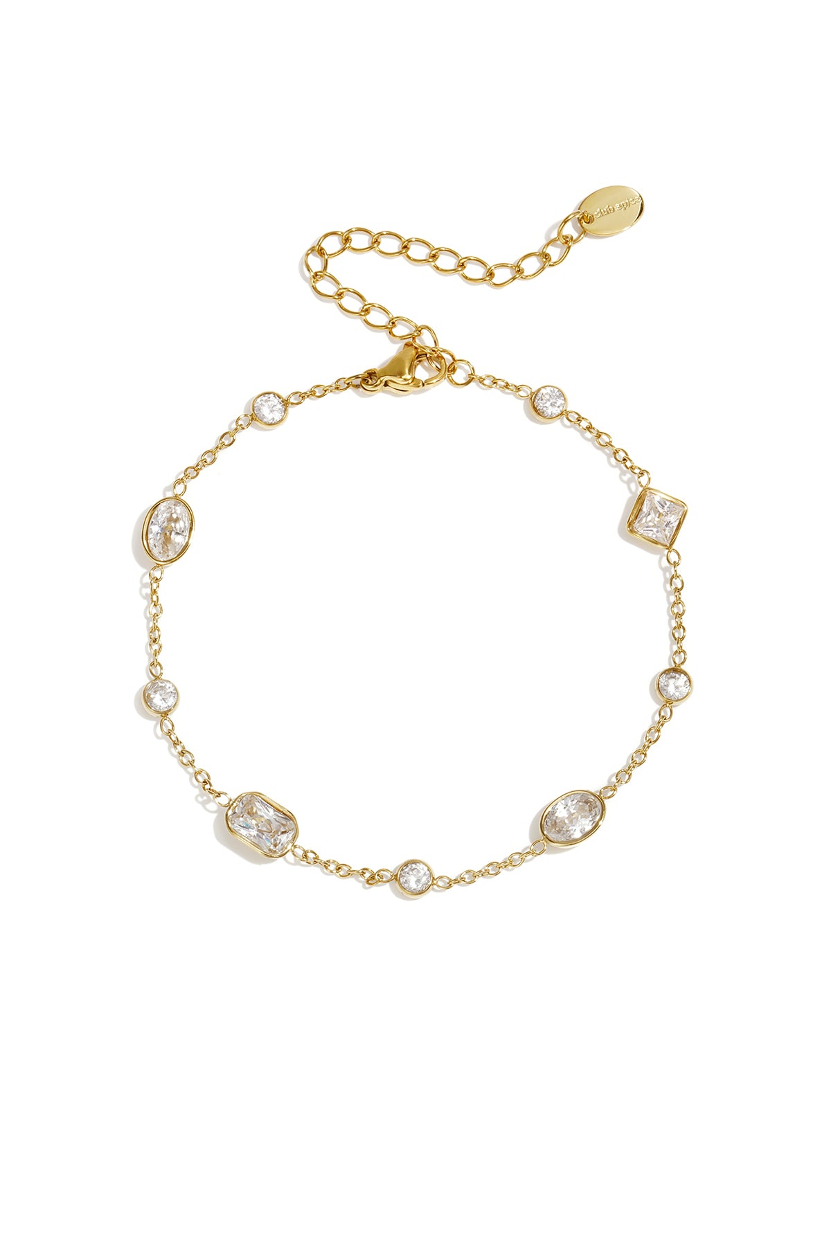 Edelstahl-Charm-Armbänder, geometrische Form, schlichte Alltagsserie, Damenschmuck