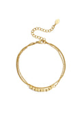 Elegantes Armband Aus Edelstahl – Goldfarbe – Bild 1