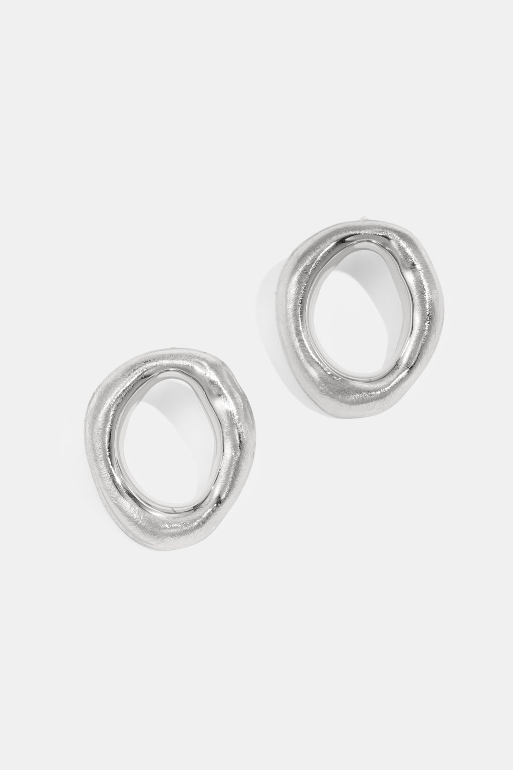 LIVAYA Damen - Ohrringe Ohrstecker in unregelmäßiger Form aus Edelstahl – Ansicht 6