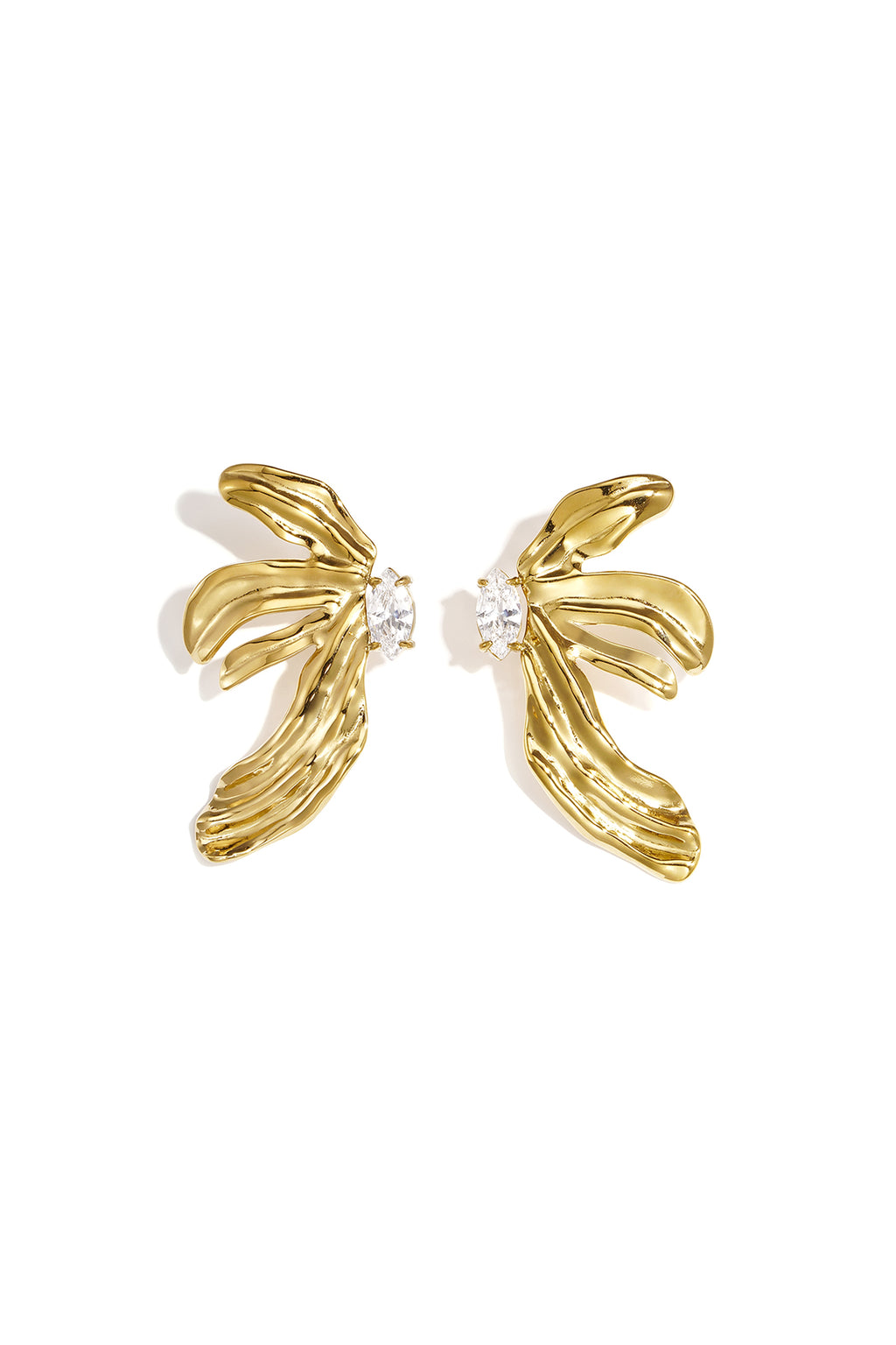 Ohrstecker aus Edelstahl, schlichtes Blumenmuster, schlichte Serie, Damenschmuck
