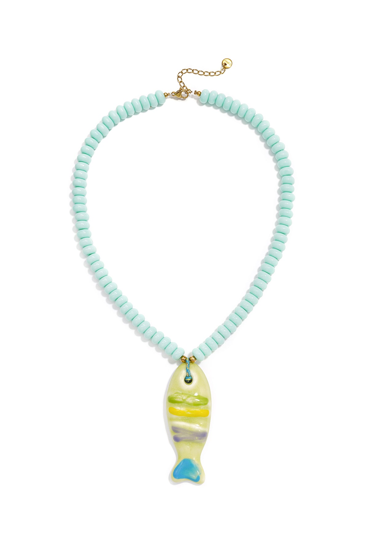 LIVAYA Halskette mit Fischanhänger, 41 cm + 5 cm – Bild 3