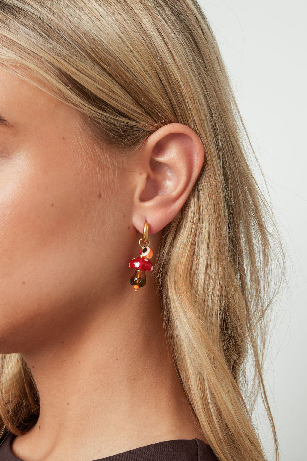Edelstahl Tropfen Ohrringe pflanze Casual Täglich Einfache Serie frauen schmuck