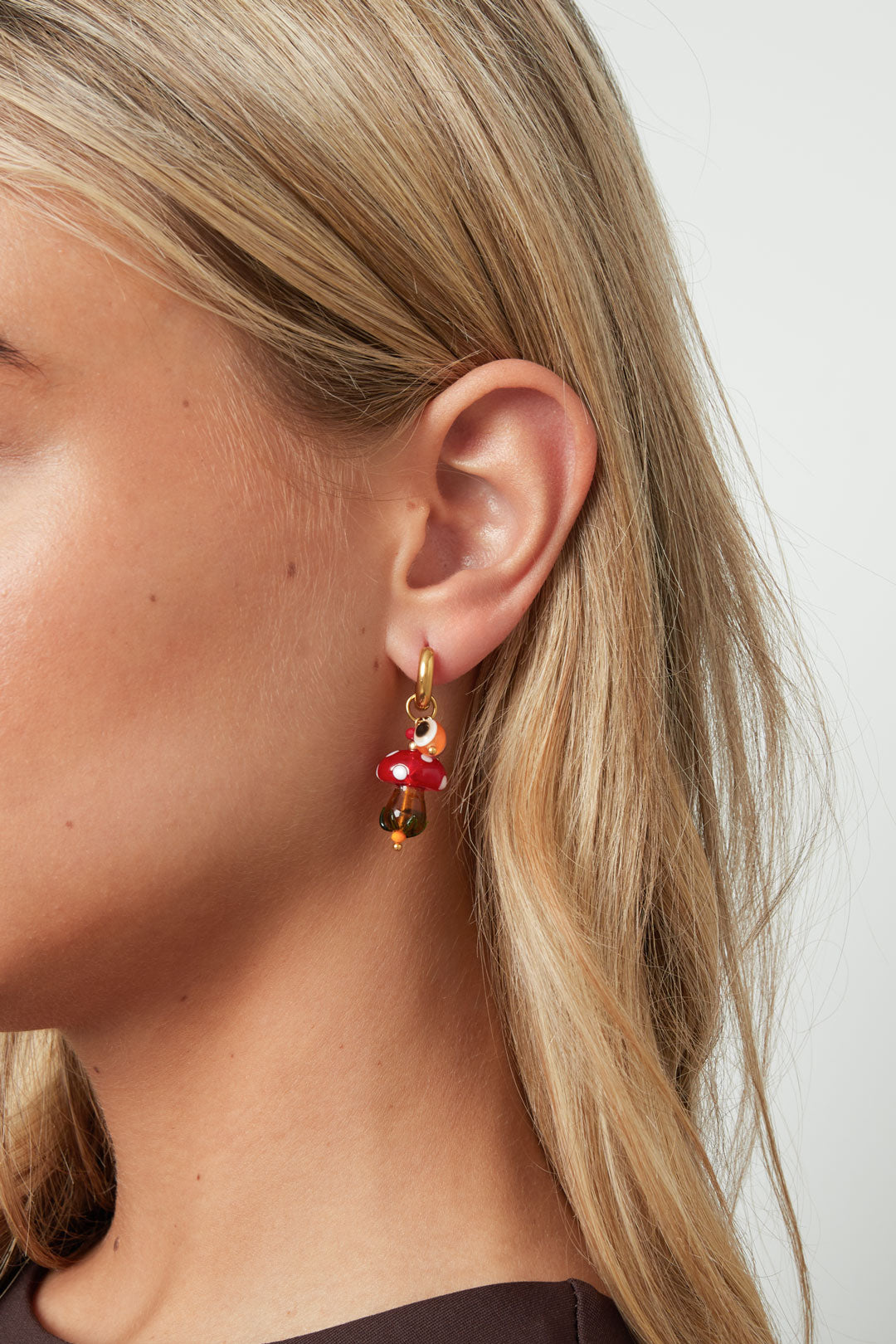 Edelstahl Tropfen Ohrringe pflanze Casual Täglich Einfache Serie frauen schmuck