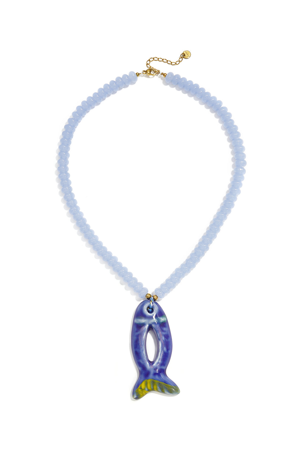 LIVAYA Halskette mit Fischanhänger, 41 cm + 5 cm – Bild 1