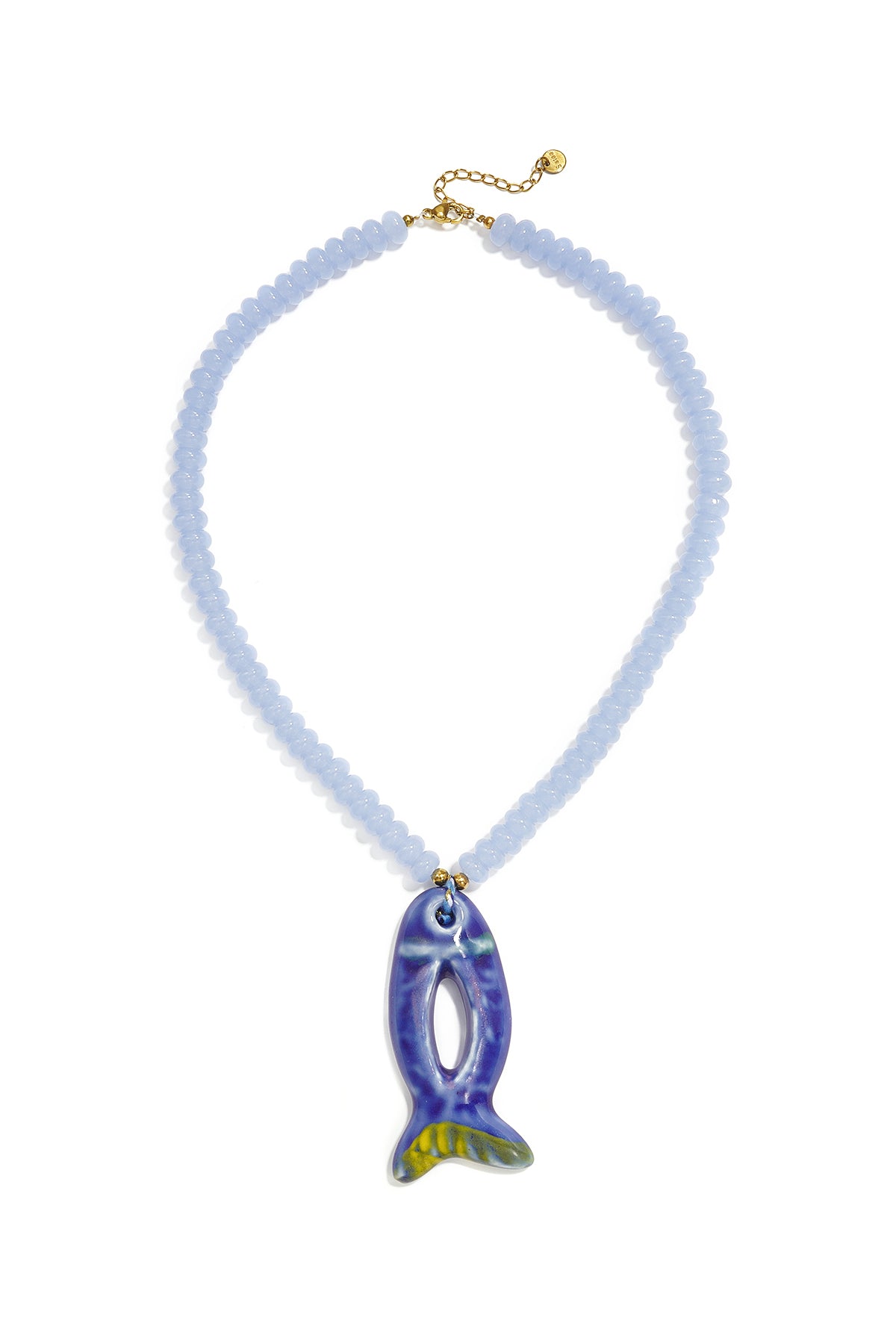 LIVAYA Halskette mit Fischanhänger, 41 cm + 5 cm – Bild 1