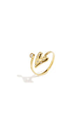 Minimalistische Ringe Aus 14-Karätig Vergoldetem Edelstahl, Herz-Design, Lässig-Schlichte Serie, Damenschmuck – Goldfarbe/Einheitsgröße – Bild 1