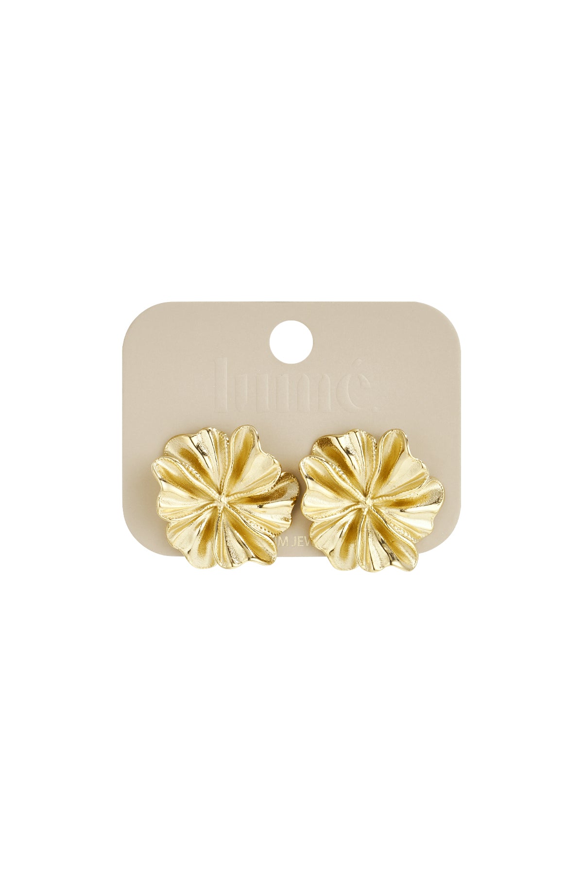 LIVAYA Ohrringe Damenschmuck Ohrstecker mit Blumenmotiv aus Edelstahl – Ansicht 3