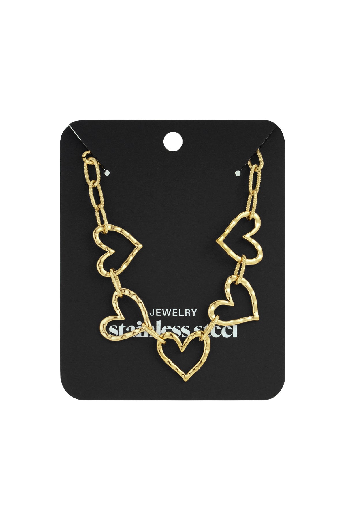 Edelstahl Kette Halsketten Herz Casual Täglich Einfache Serie frauen schmuck