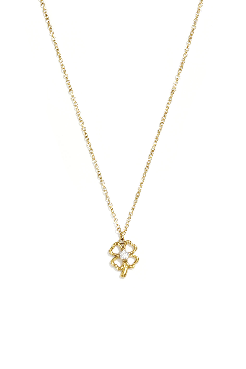 LIVAYA Halskette Anhängerkette mit Kleeblatt, 40 cm + 5 cm – Bild 1
