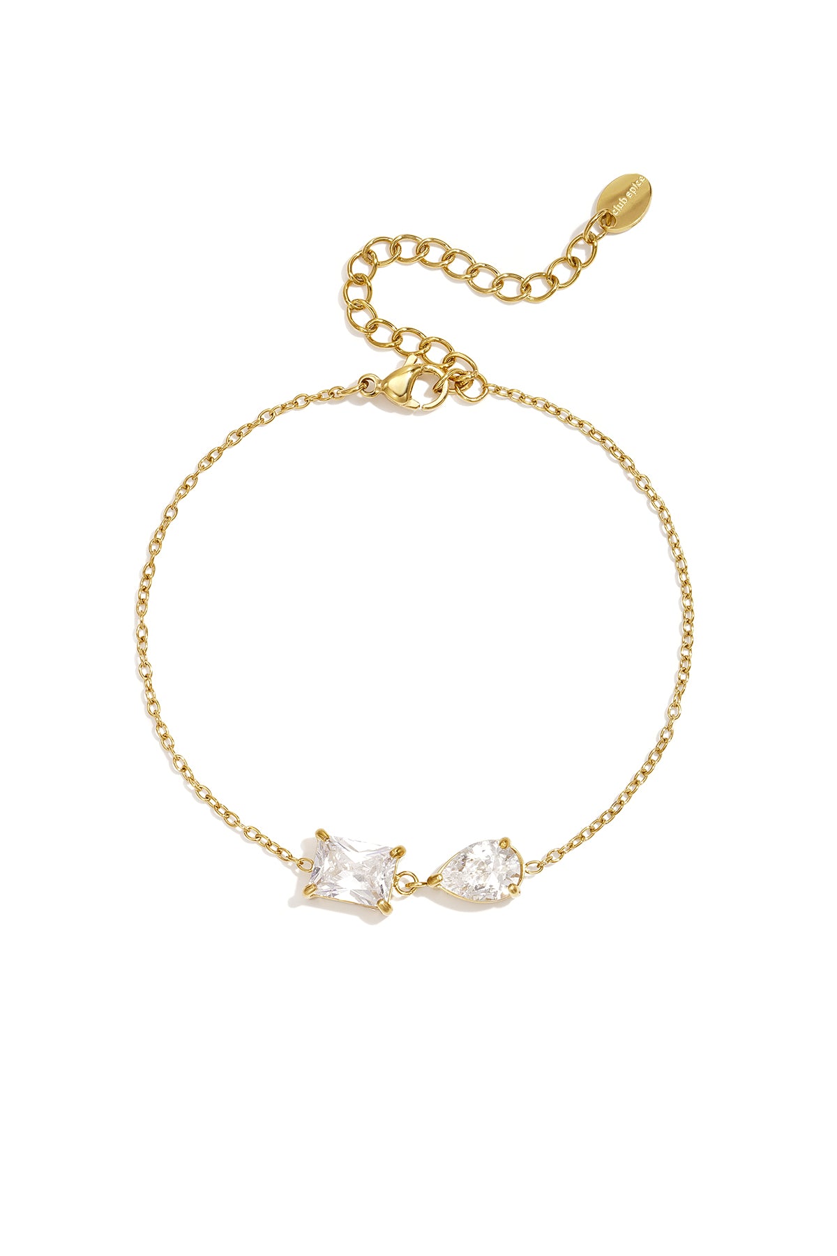Edelstahl-Charm-Armbänder in Ellipsenform, schlichte Serie „Alltagsschmuck“, Damenschmuck