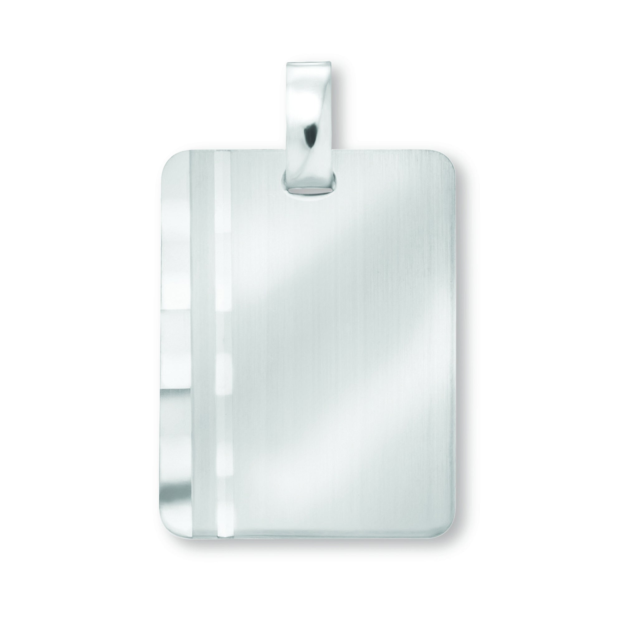 Gravurplatte Anhänger aus 925er Silber von ONE ELEMENT – Bild 1