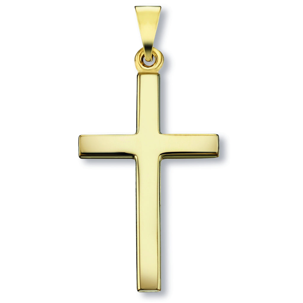 Kreuz Anhänger aus 333er Gelbgold von ONE ELEMENT – Bild 1