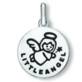 Little Angel Anhänger aus 925er Silber Ø 12,5 mm von ONE ELEMENT – Bild 1