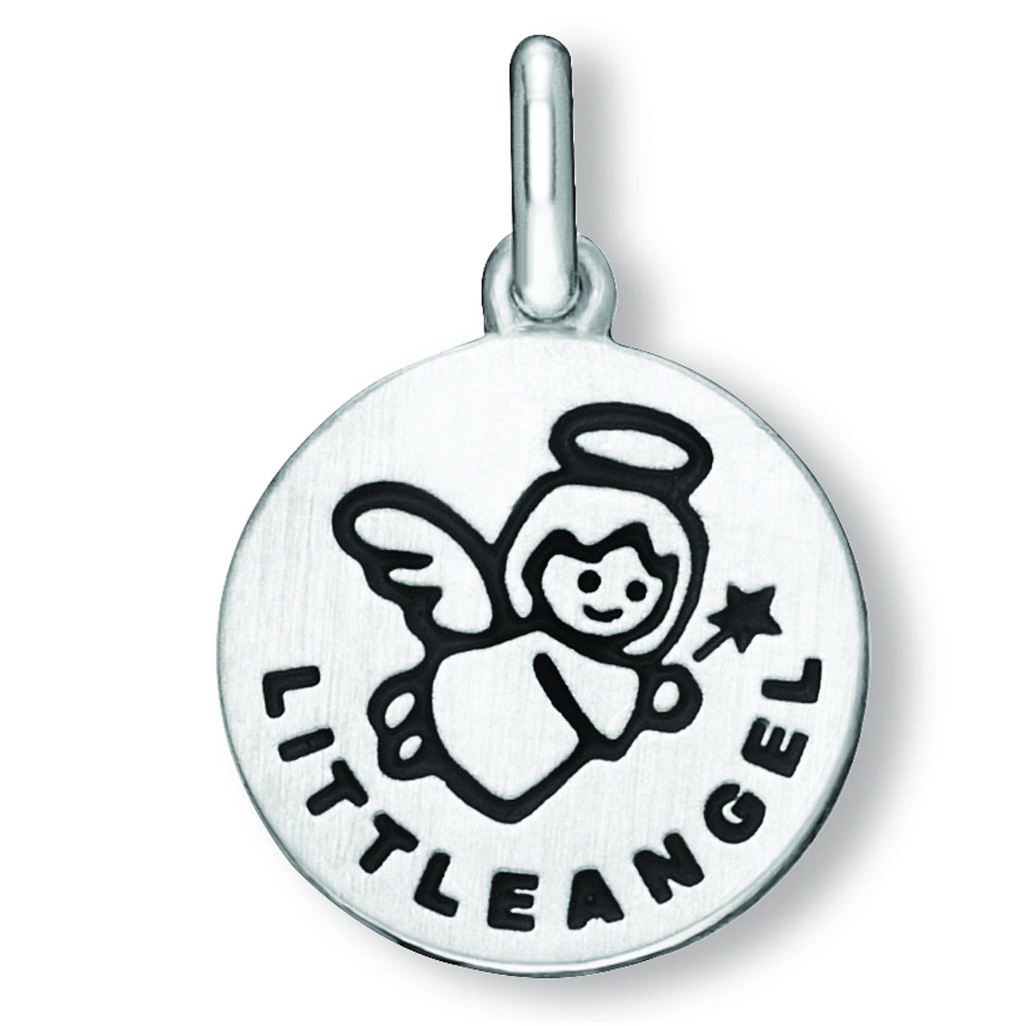 Little Angel Anhänger aus 925er Silber Ø 12,5 mm von ONE ELEMENT – Bild 1