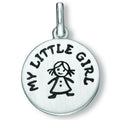 My Little Girl Anhänger aus 925er Silber Ø 12,5 mm von ONE ELEMENT – Bild 1